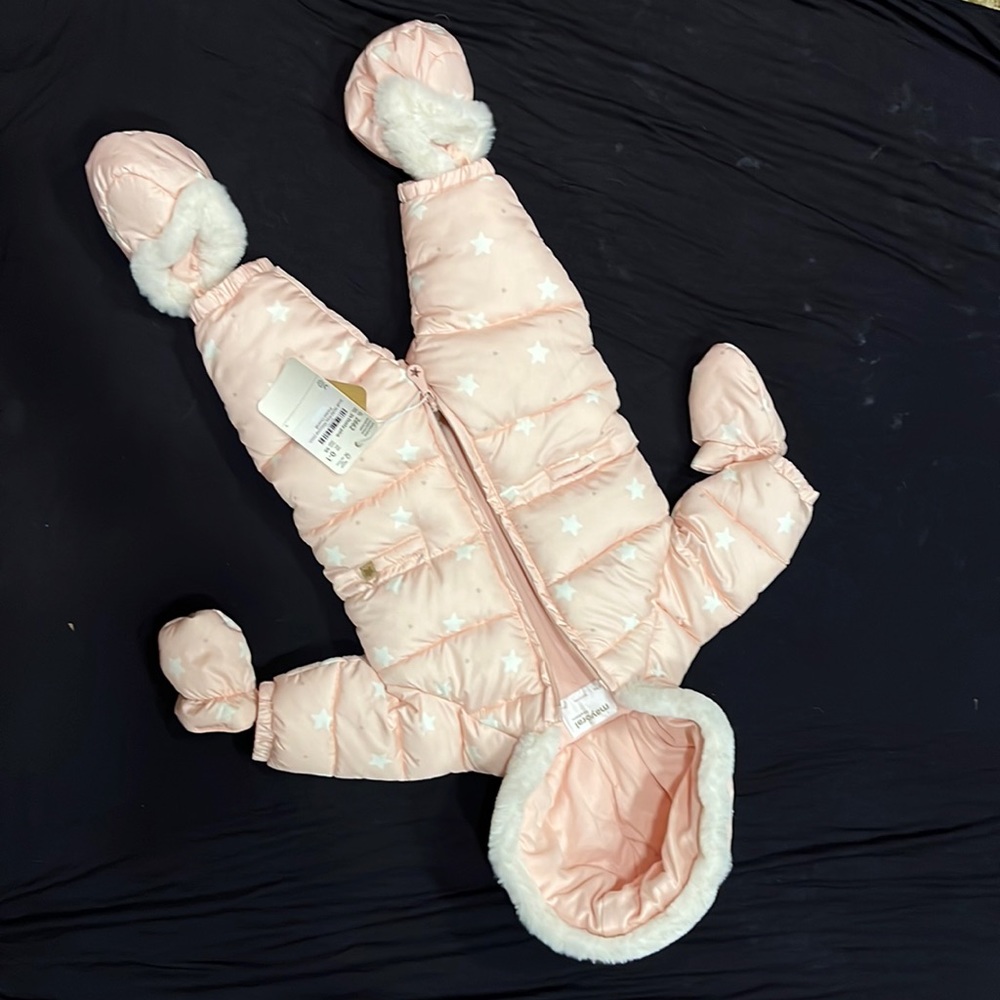 Mayoral Newborn Pink Snowsuit. New with tags